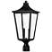 Sutton Place VX 24 1/4"H Black 2-Light Outdoor Post Light