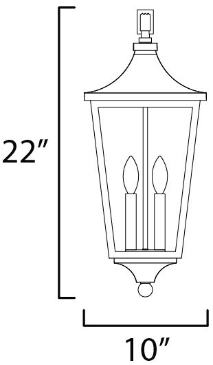 Sutton Place VX-Outdoor Pendant - Black