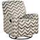 Sutton Taupe Vibes Truffle Fabric Plush Glider Recliner