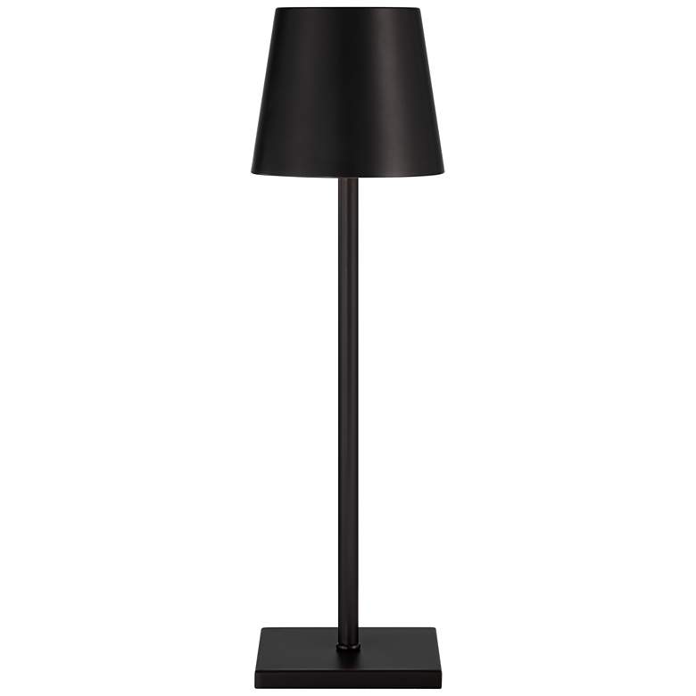 Image 7 Suvi 14 3/4 inch Matte Black Battery Powered Cordless Table Lamps more views