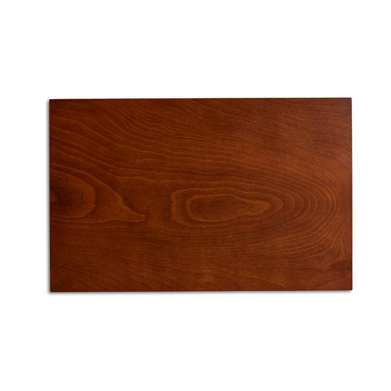 Image 5 Suvi Gray Tufted Fabric Walnut Brown Wood 5-Piece Dining Set more views