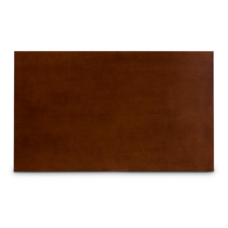 Image 5 Suvi Gray Tufted Fabric Walnut Brown Wood 7-Piece Dining Set more views