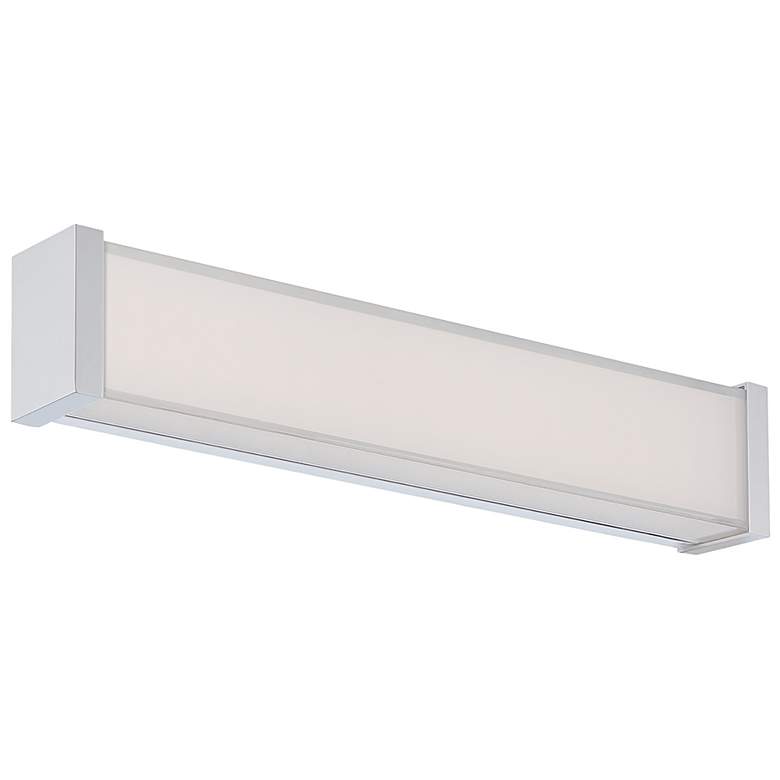 Image 1 Svelte 3.13"H x 16.5"W 1-Light Linear Bath Bar in Chrome