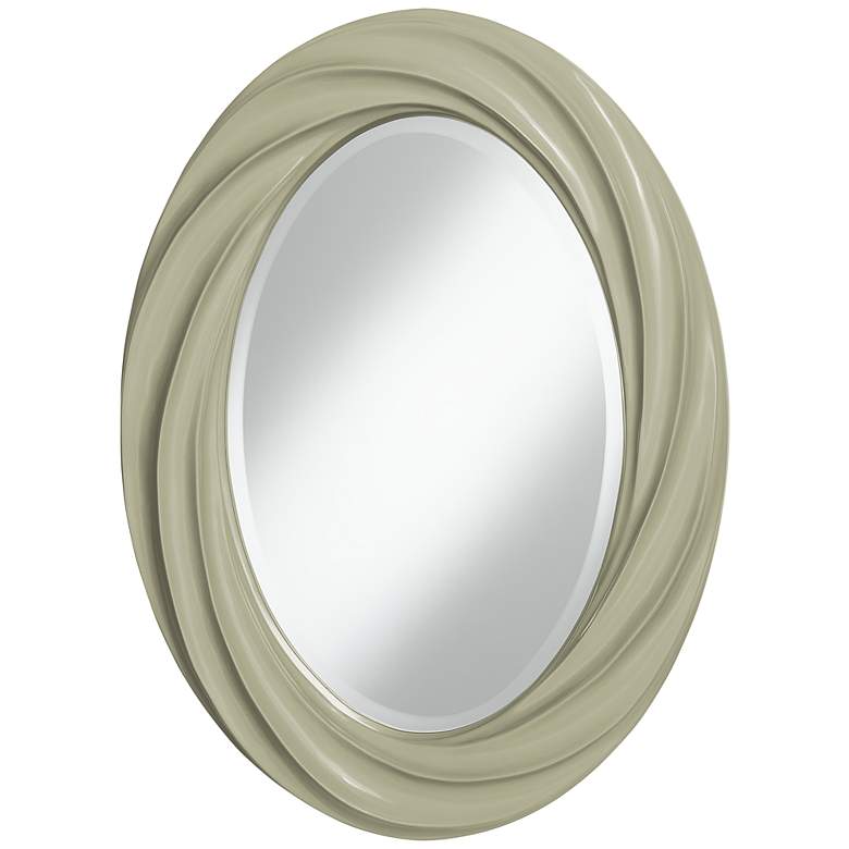 Image 1 Svelte Sage 30 inch High Oval Twist Wall Mirror