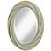 Svelte Sage 30" High Oval Twist Wall Mirror