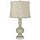Svelte Sage Muted Gold Circle Shade Apothecary Table Lamp