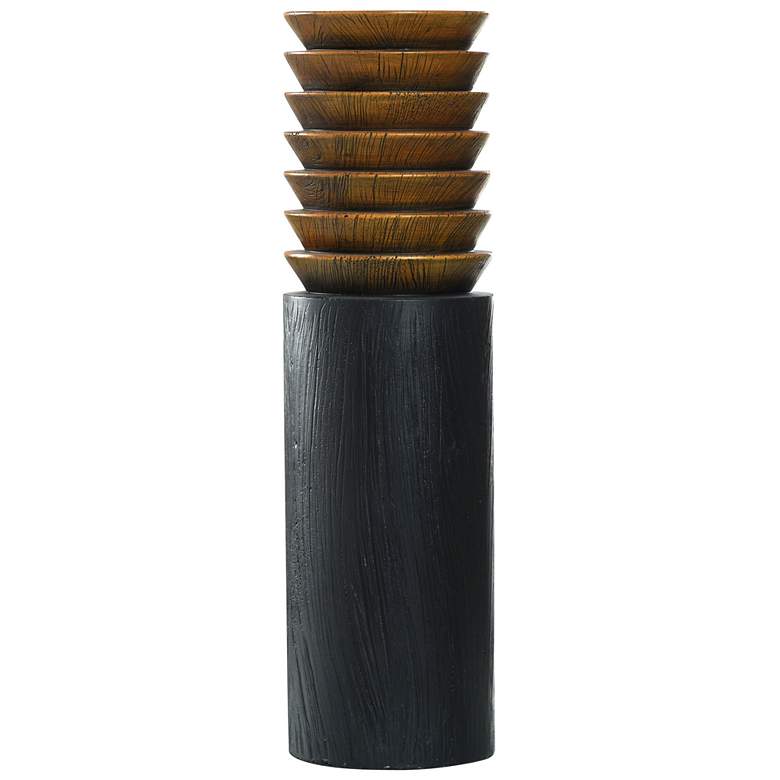 Image 1 Sveltwood 21.75"High Brown And Black Resin Vase