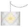 Swag Style Aster Grey Shade Plug-In Chandelier