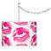 Swag Style Hot Lips Giclee Shade Plug-In Chandelier