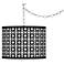 Swag Style Matrix Giclee Shade Plug-In Chandelier