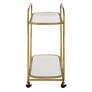 4_Swain 35 3/4" Wide Gold Serving Cart more views