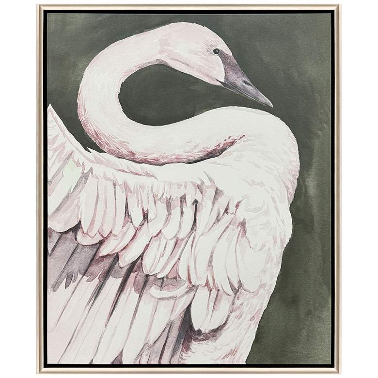 Image 1 Swan Dance I 34"W x 42"H Transitional Canvas