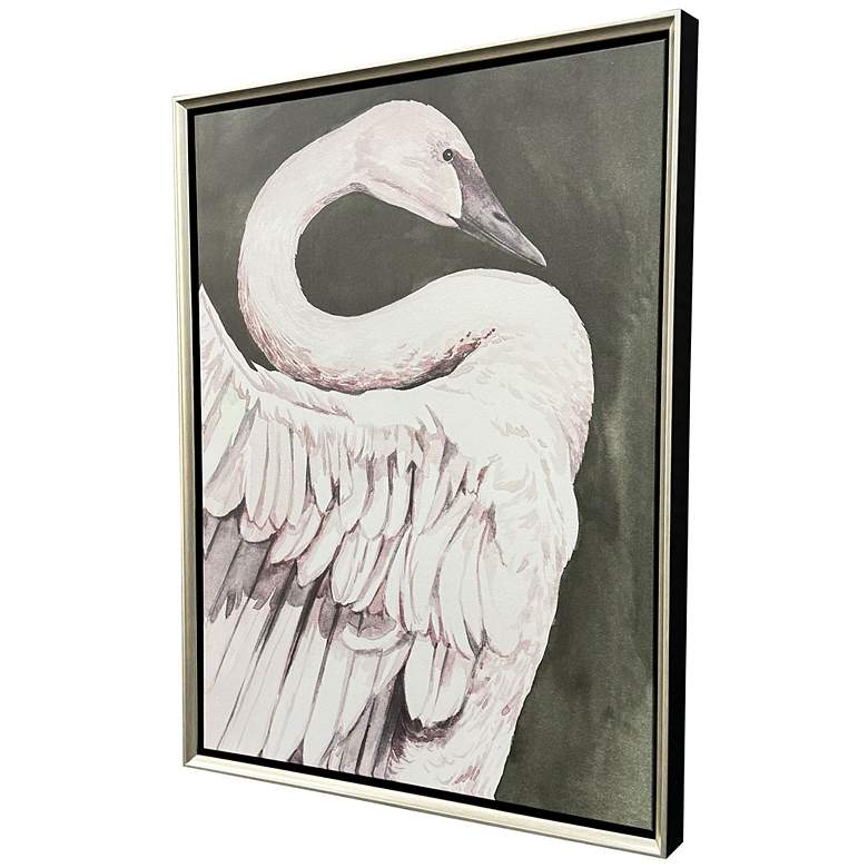 Image 2 Swan Dance I 34"W x 42"H Transitional Canvas more views