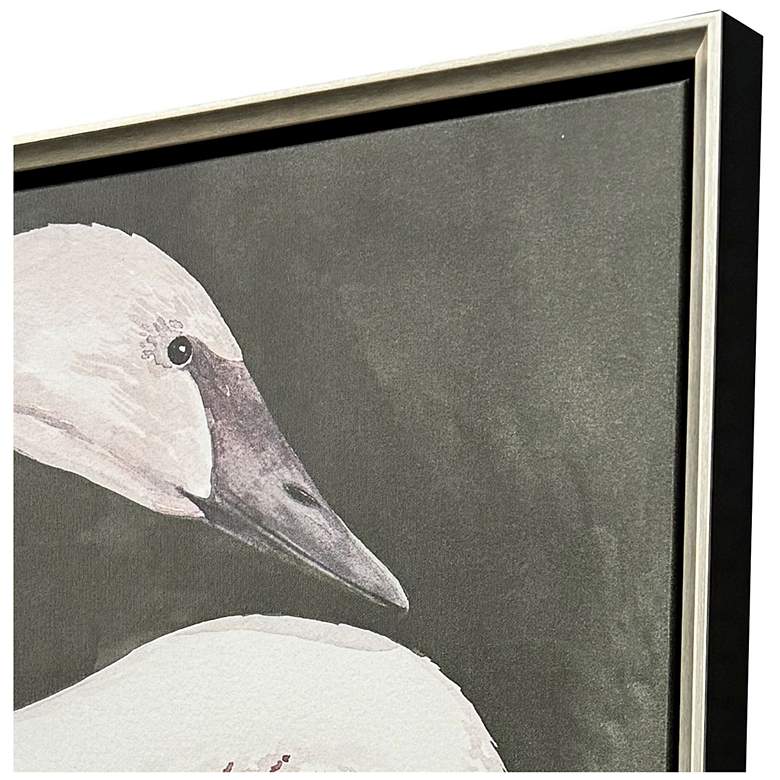 Image 3 Swan Dance I 34"W x 42"H Transitional Canvas more views