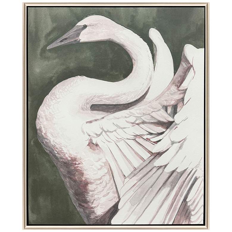 Image 1 Swan Dance II 34"W x 42"H Transitional Canvas