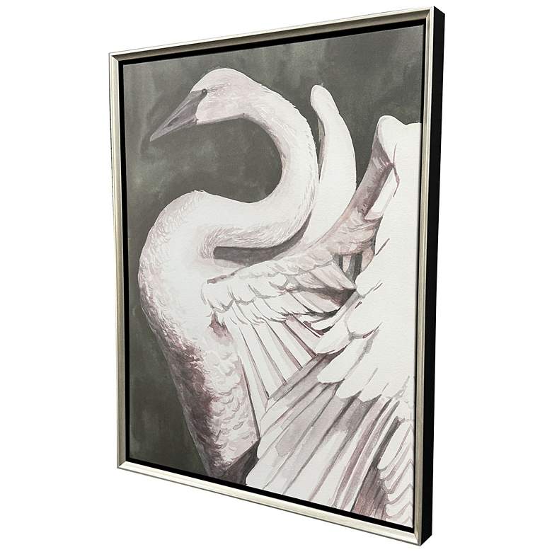 Image 2 Swan Dance II 34"W x 42"H Transitional Canvas more views