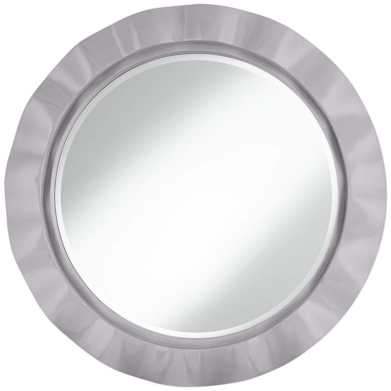 Image 1 Swanky Gray 32 inch Round Brezza Wall Mirror