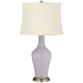 Image2 of Swanky Gray Anya Table Lamp with Dimmer