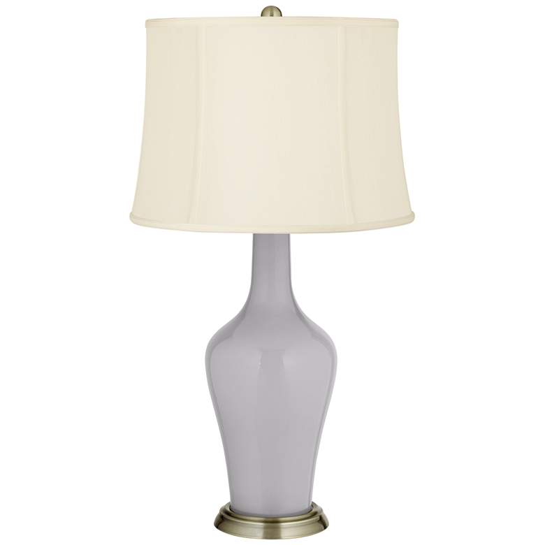 Image 2 Swanky Gray Anya Table Lamp with Dimmer