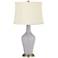 Swanky Gray Anya Table Lamp with Dimmer