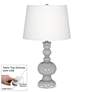 Swanky Gray Apothecary Table Lamp with Dimmer