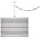 Swanky Gray Bold Stripe Giclee Glow Plug-In Swag Pendant