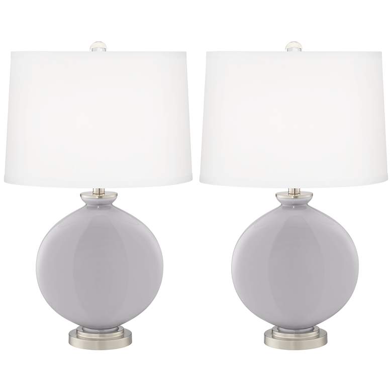 Image 2 Swanky Gray Carrie Table Lamp Set of 2