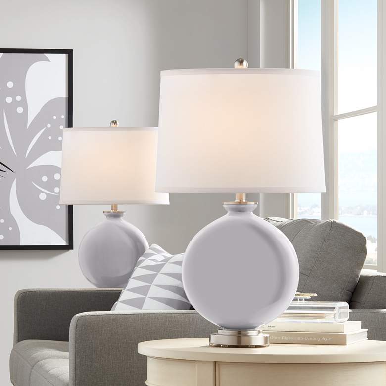 Image 1 Swanky Gray Carrie Table Lamp Set of 2
