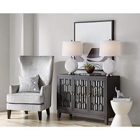Image5 of Swanky Gray Carrie Table Lamp Set of 2 more views