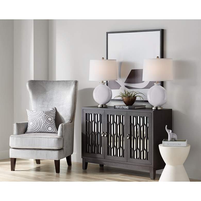 Swanky Gray Carrie Table Lamp Set of 2 more views