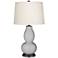 Swanky Gray Double Gourd Table Lamp