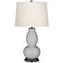 Swanky Gray Double Gourd Table Lamp