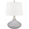 Swanky Gray Felix Modern Table Lamp with Table Top Dimmer