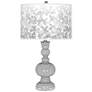 Swanky Gray Mosaic Giclee Apothecary Table Lamp