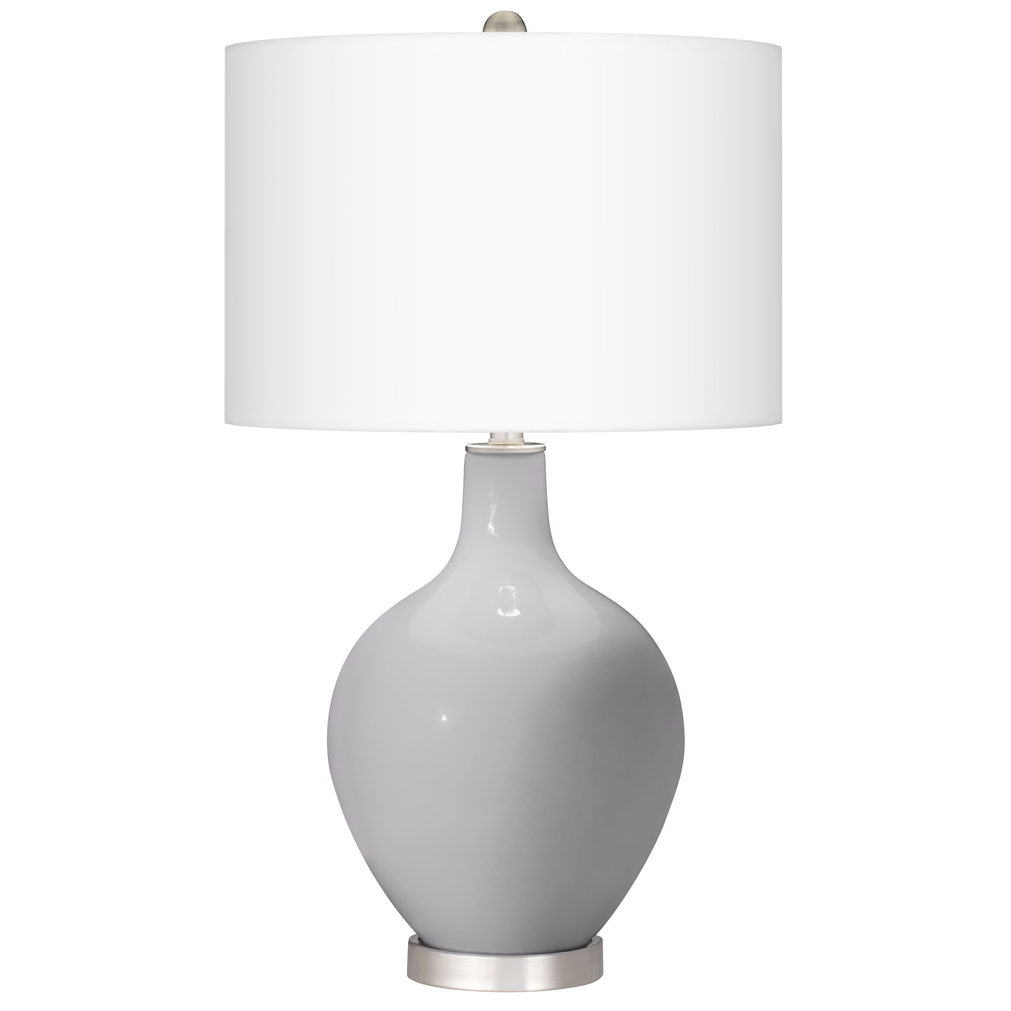Swanky Gray Ovo Table Lamp With Dimmer