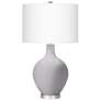 Swanky Gray Ovo Table Lamp With Dimmer