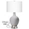 Swanky Gray Ovo Table Lamp with USB Workstation Base