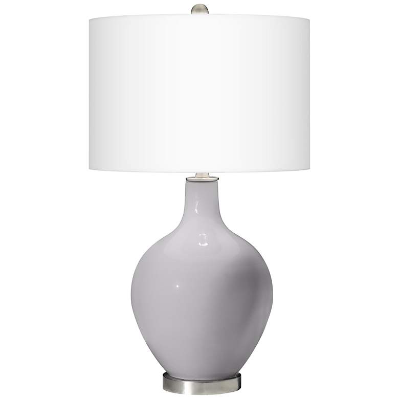 Image 3 Swanky Gray Ovo Table Lamp with USB Workstation Base more views