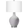 Swanky Gray Ovo Table Lamp with USB Workstation Base
