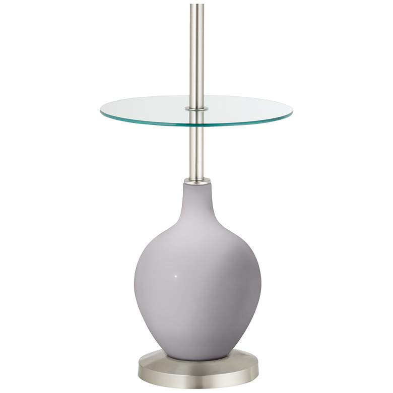 Image 3 Swanky Gray Ovo Tray Table Floor Lamp more views