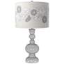 Swanky Gray Rose Bouquet Apothecary Table Lamp