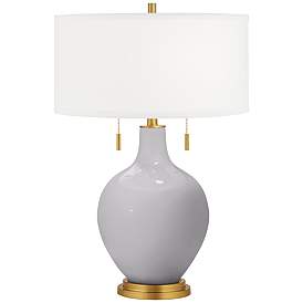 Image1 of Swanky Gray Toby Brass Accents Table Lamp