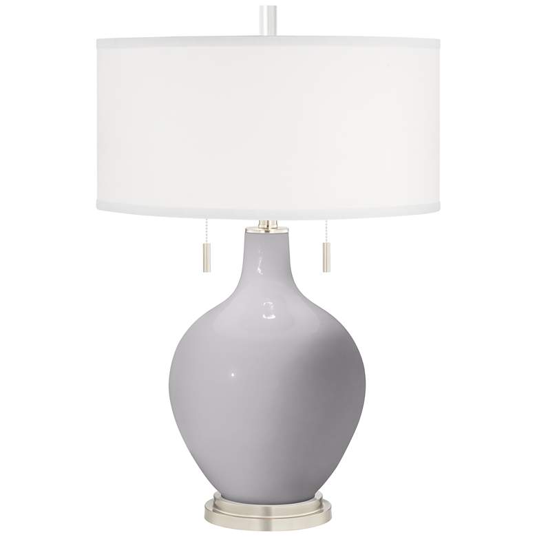 Image 2 Swanky Gray Toby Table Lamp with Dimmer