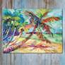 1_Swanky Palm 40" Wide Rectangular Outdoor Canvas Wall Art