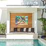 3_Swanky Palm 40" Wide Rectangular Outdoor Canvas Wall Art more views