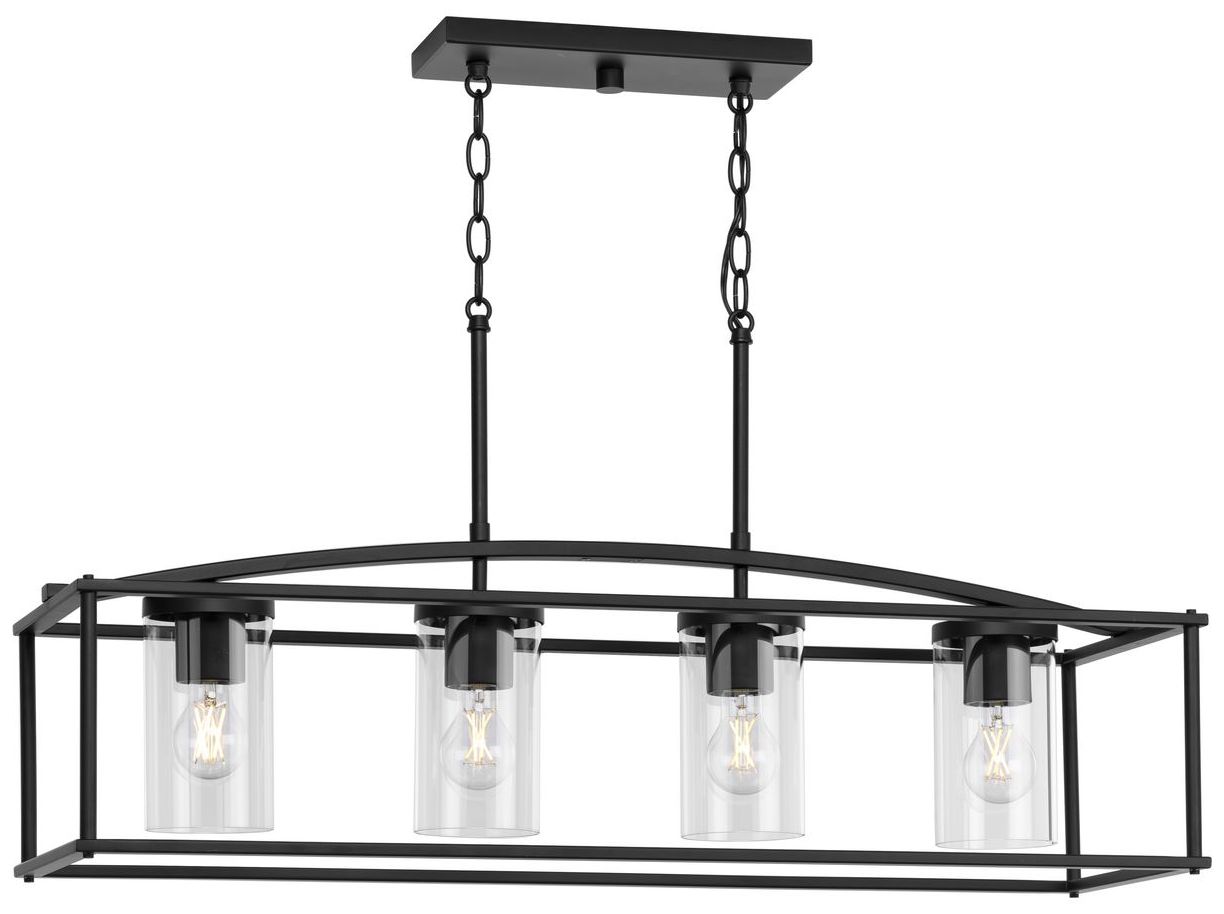 Swansea Collection Four-Light 36" Outdoor Chandelier
