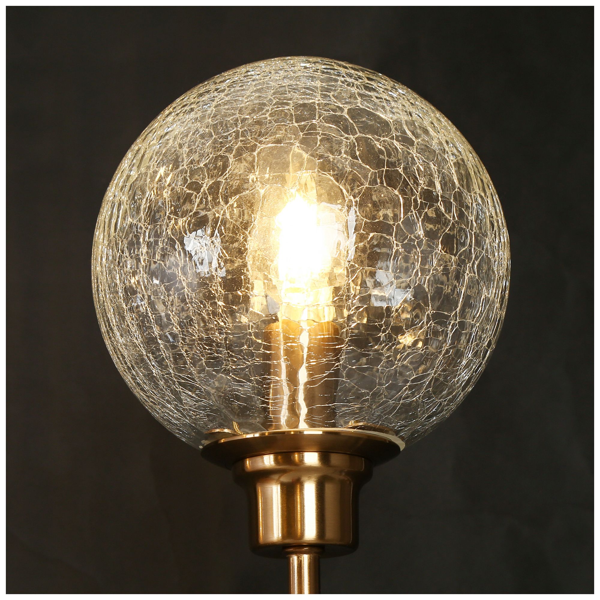 Swarachic 8-Light Gold Glass Chandelier