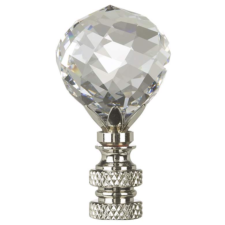 Image 1 Swarovski Faceted Crystal Ball Lamp Shade Finial