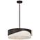 Sway 20" Wide Dark Bronze 4-Light Drum Pendant