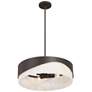 7_Sway 20" Wide Dark Bronze 4-Light Drum Pendant more views